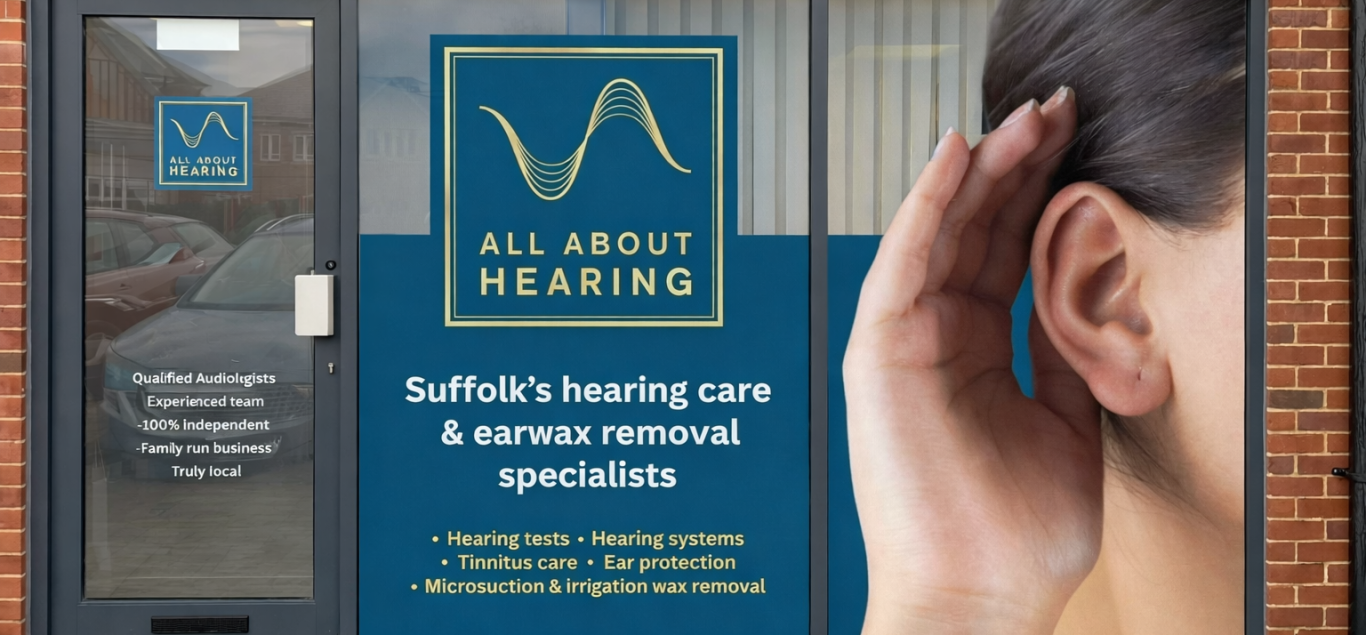 Outside of All About Hearing's new clinic at Wickham Market Medical Centre