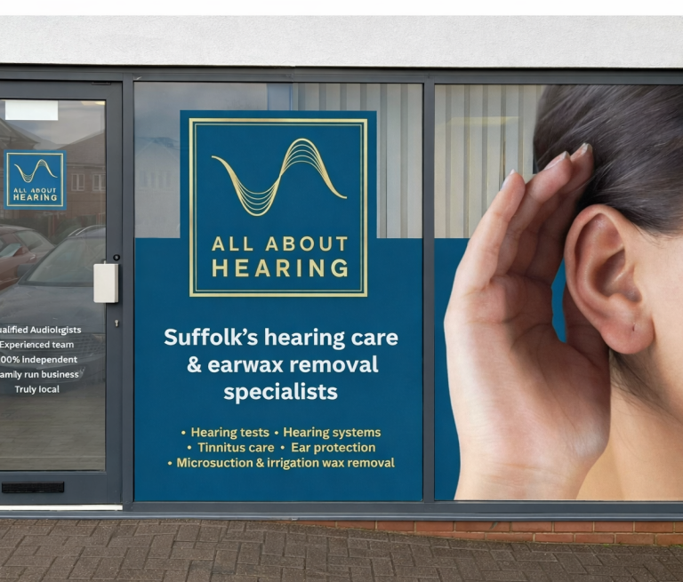 An outside shot of All About Hearing's Kesgrave practice