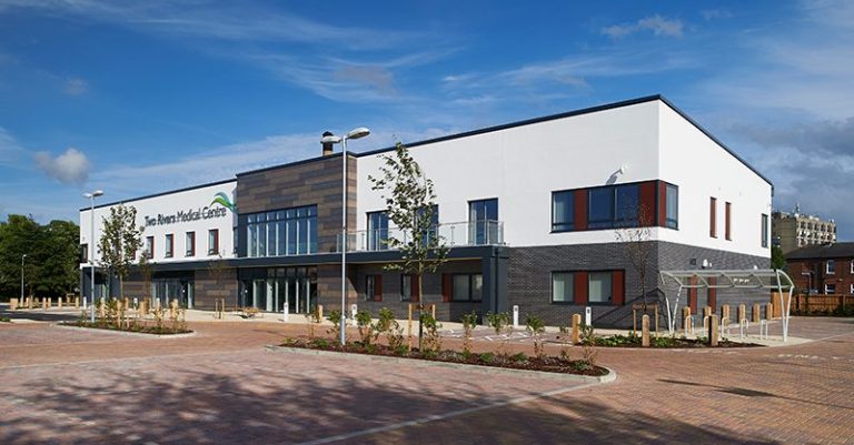 An outside shot of Two Rivers Medical Centre, Ipswich